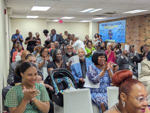 Members at Mount Zion during worship